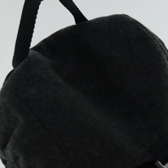 PRADA Backpack Wool Gray Silver - Picture 7 of 14